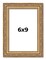 6x9 Museum-Quality Picture Frame with UV-Resistant Acrylic & Acid-Free Backing, Available in 4 Finishes - Gold, Silver, Bronze, and Black